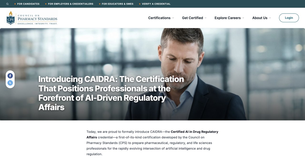 CAIDRA Certified AI in Drug Regulatory Affairs