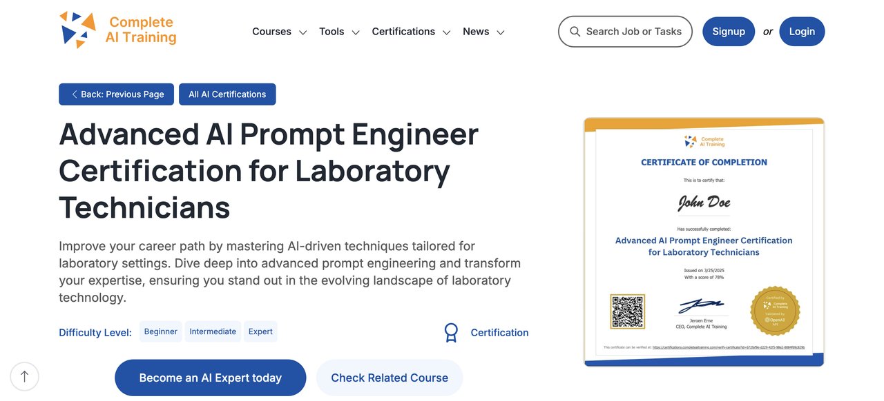 Advanced AI Prompt Engineer Certification
