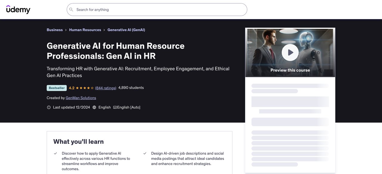 Generative AI for HR Professionals
