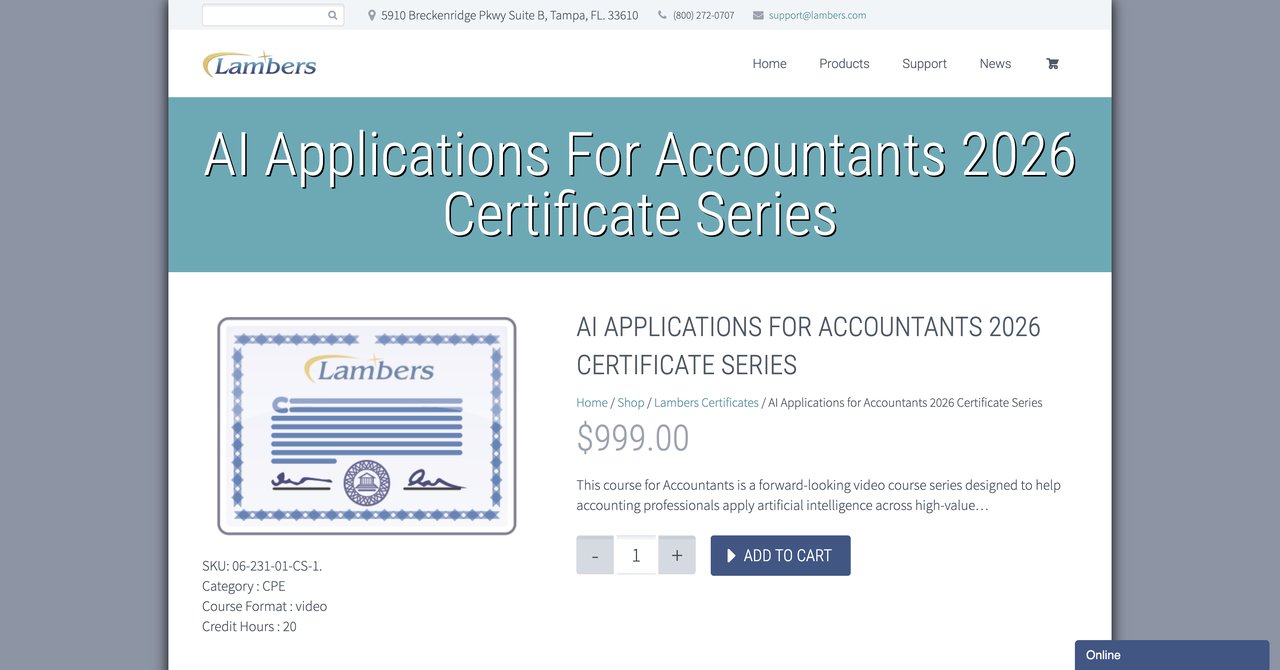 AI Applications for Accountants Lambers