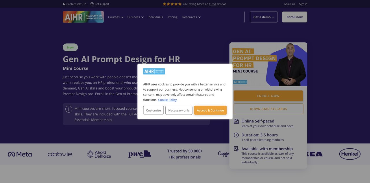 Gen AI Prompt Design for HR by AIHR