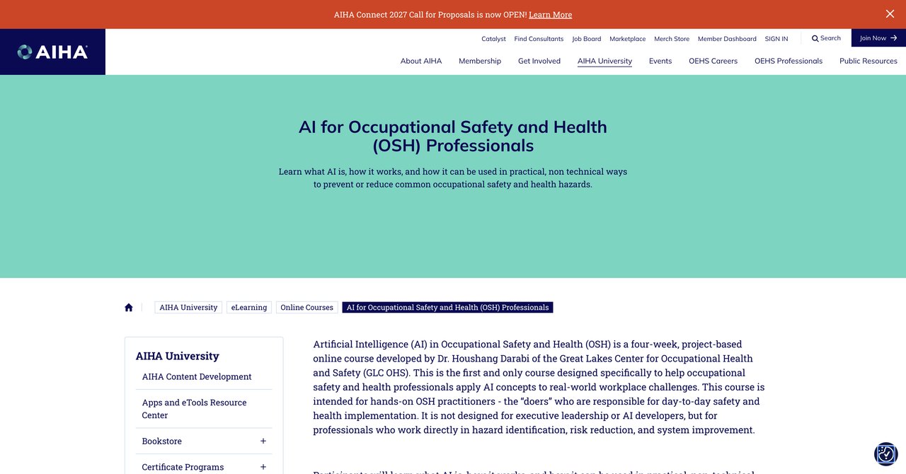 AI for Occupational Safety and Health Professionals