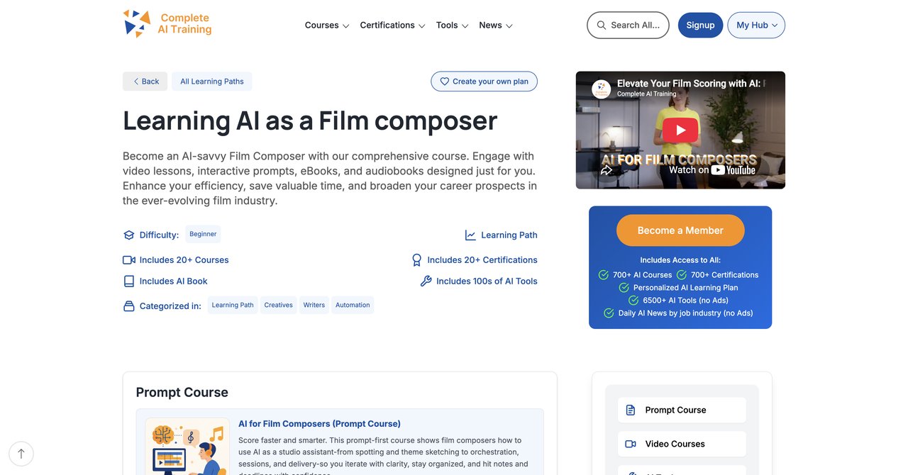 CompleteAI Training for Film Composers