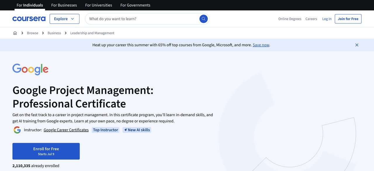 Google Project Management