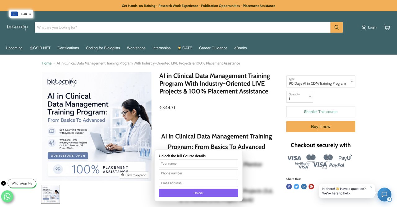 AI in Clinical Data Management Training Program