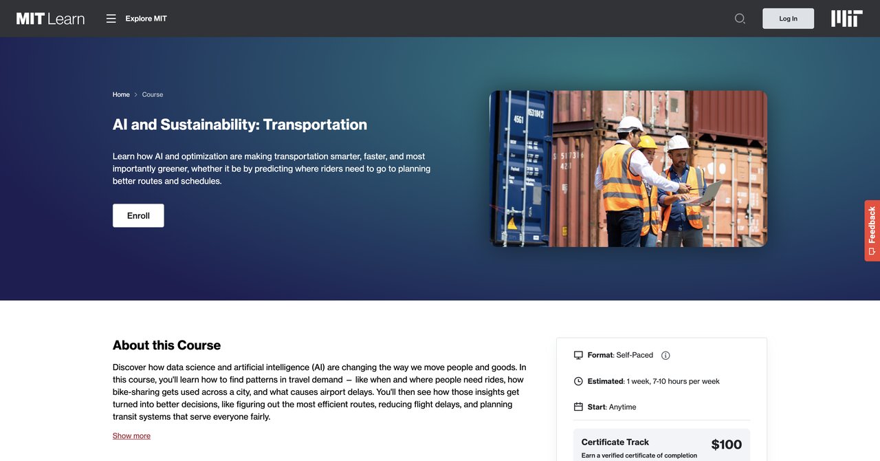 AI and Sustainability: Transportation