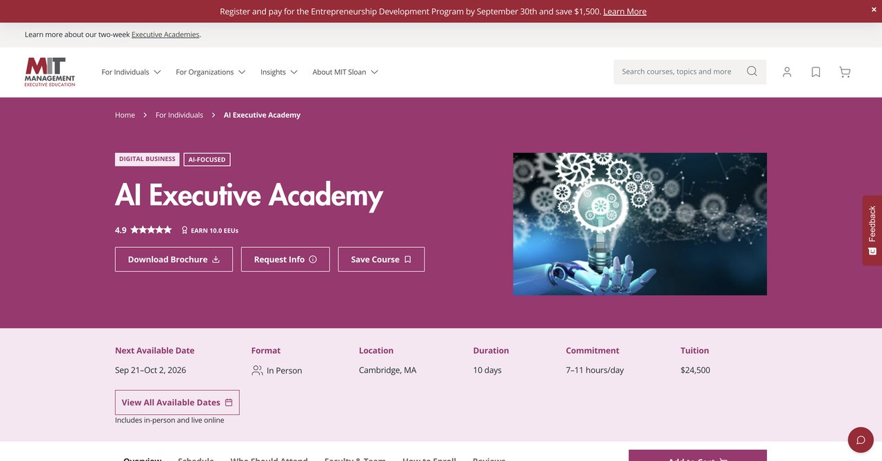 AI Executive Academy MIT