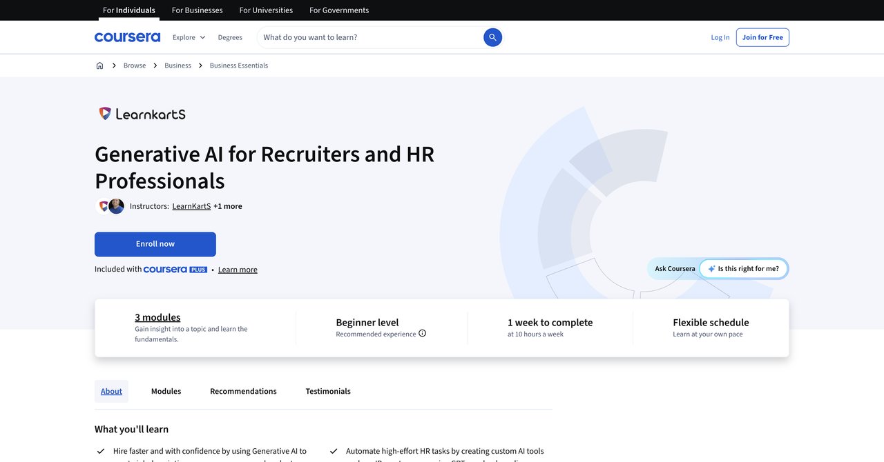 Generative AI for Recruiters and HR Professionals