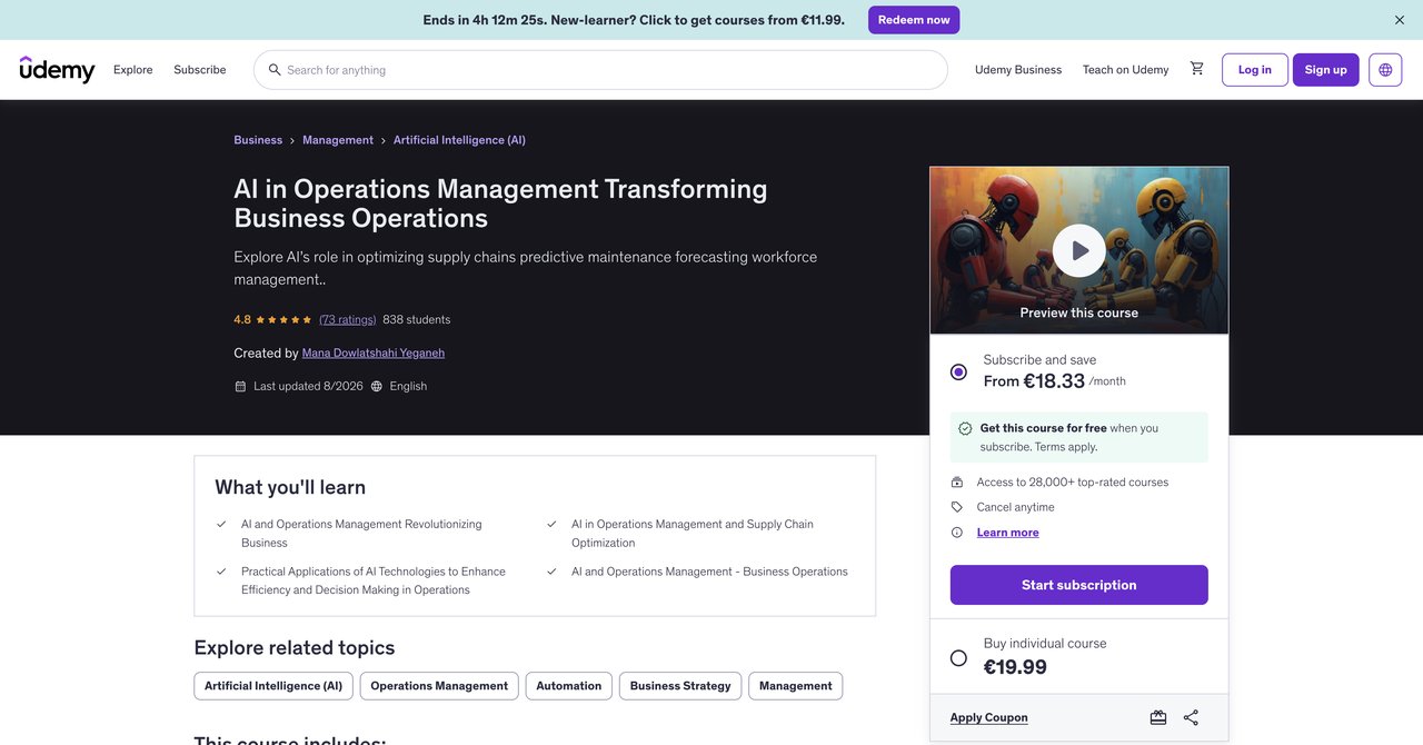 AI in Operations Management Transforming Business Operations