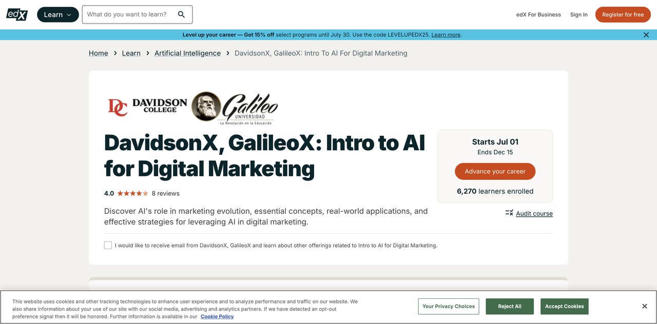 AI for Marketing Professional Certificate