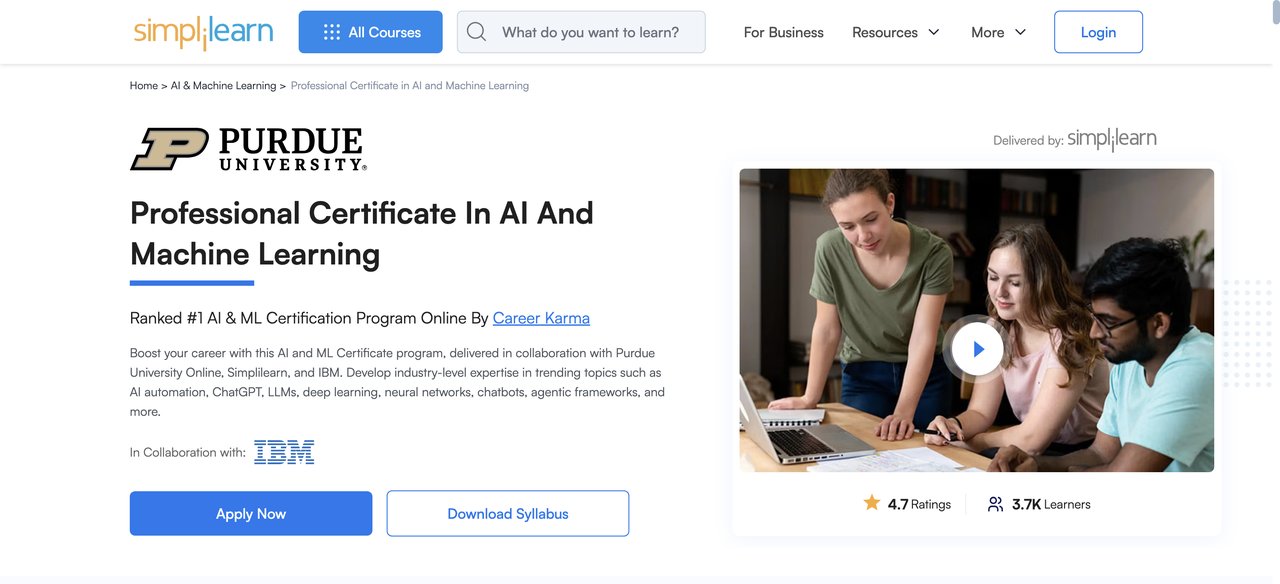 Purdue AI and ML