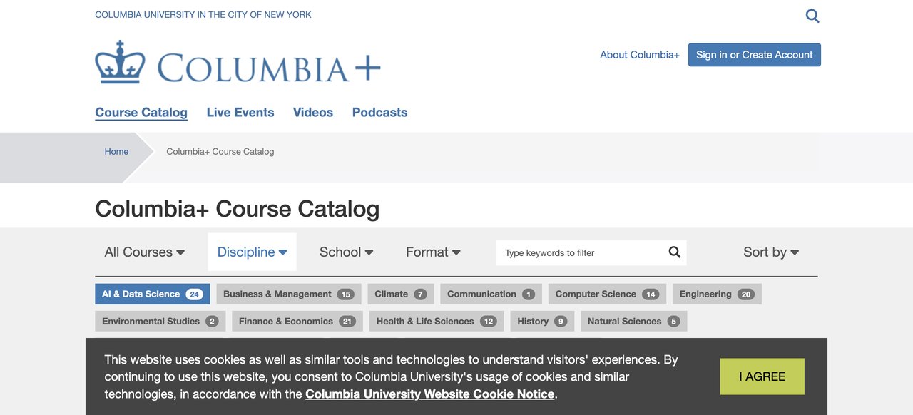 Columbia University AI Course