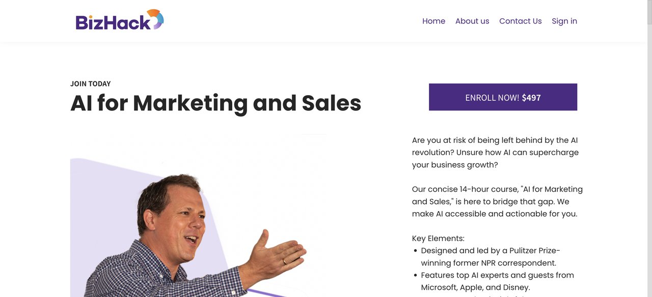 AI for Marketing and Sales by BizHack