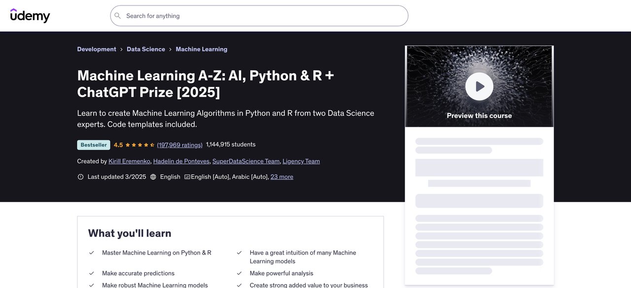 Machine Learning A-Z