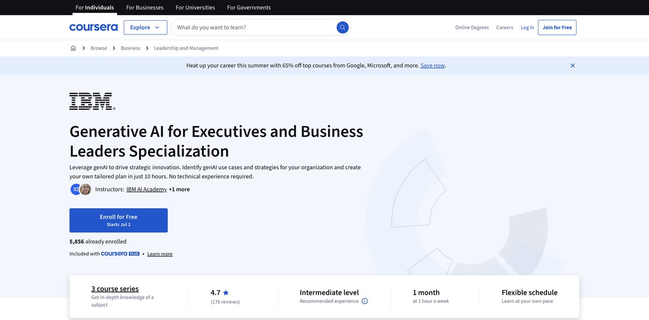 Generative AI for Executives and Business Leaders Specialization