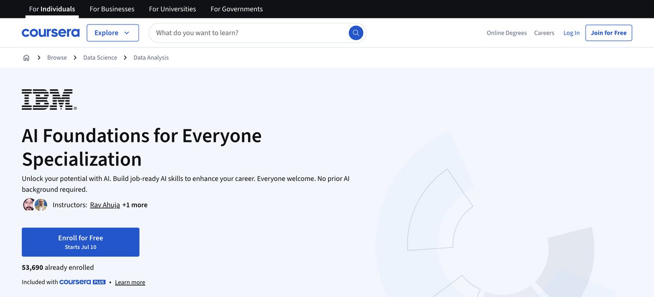 IBM AI Foundations for Everyone