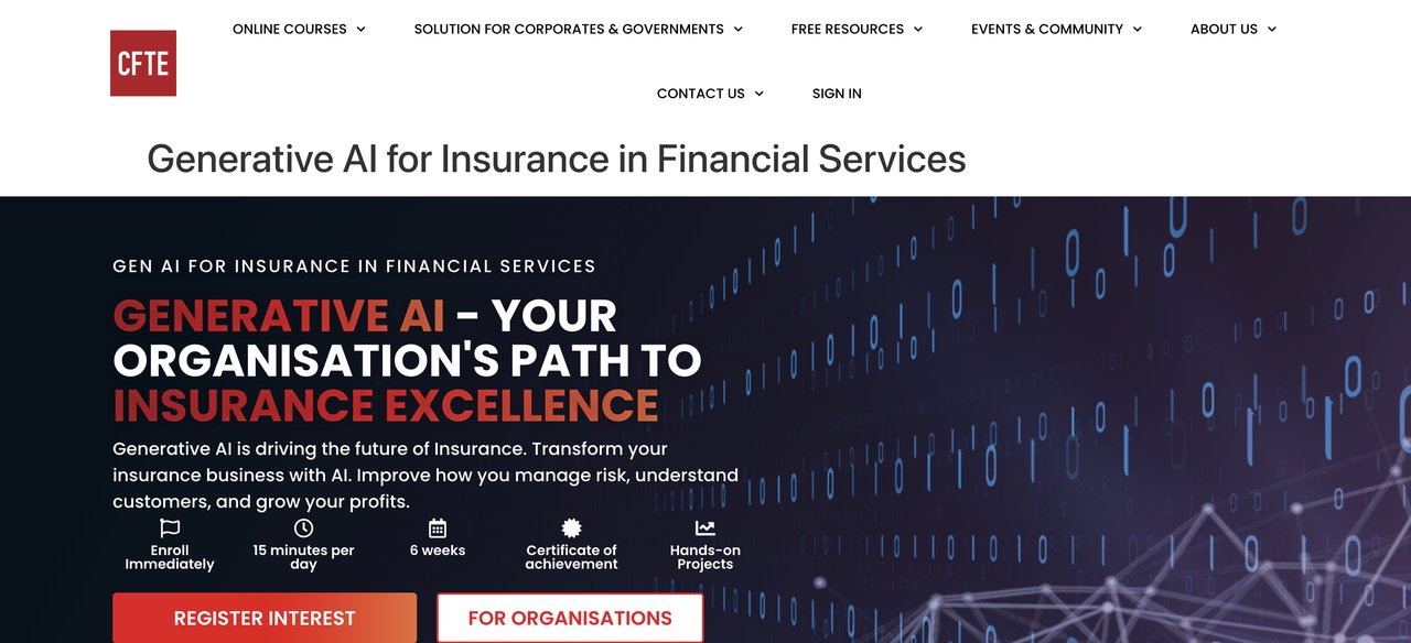 Generative AI for Insurance in Financial Services