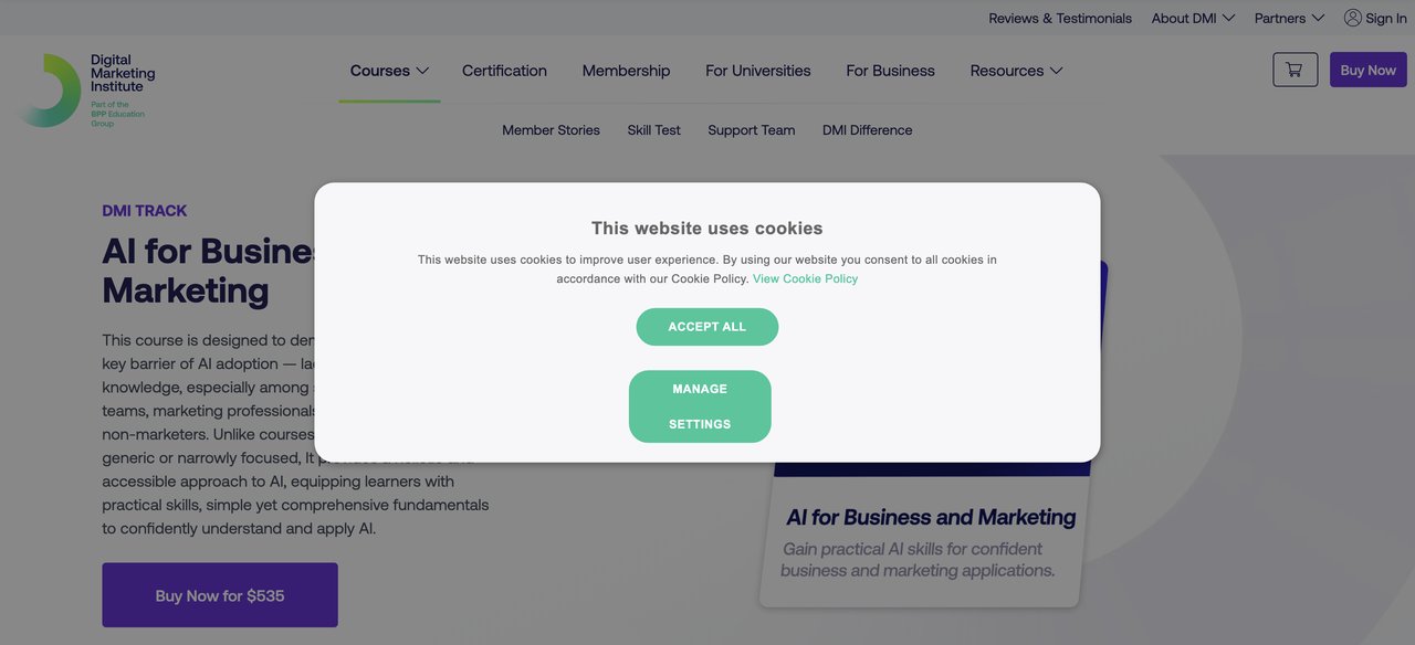 Digital Marketing Institute AI In Digital Marketing