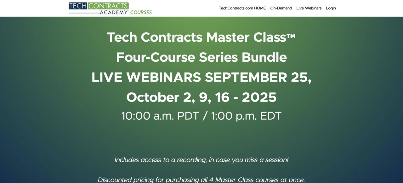 Tech Contracts Master Class