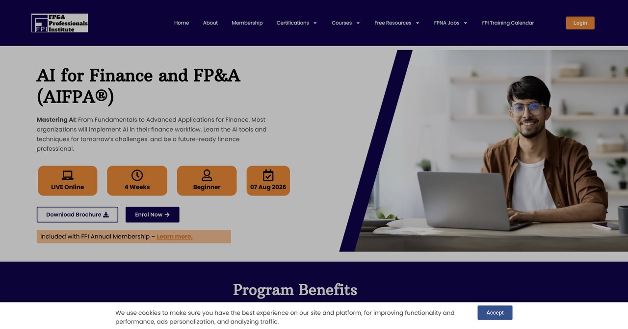 AI for Finance for FP&A by FP&A Professional Institute