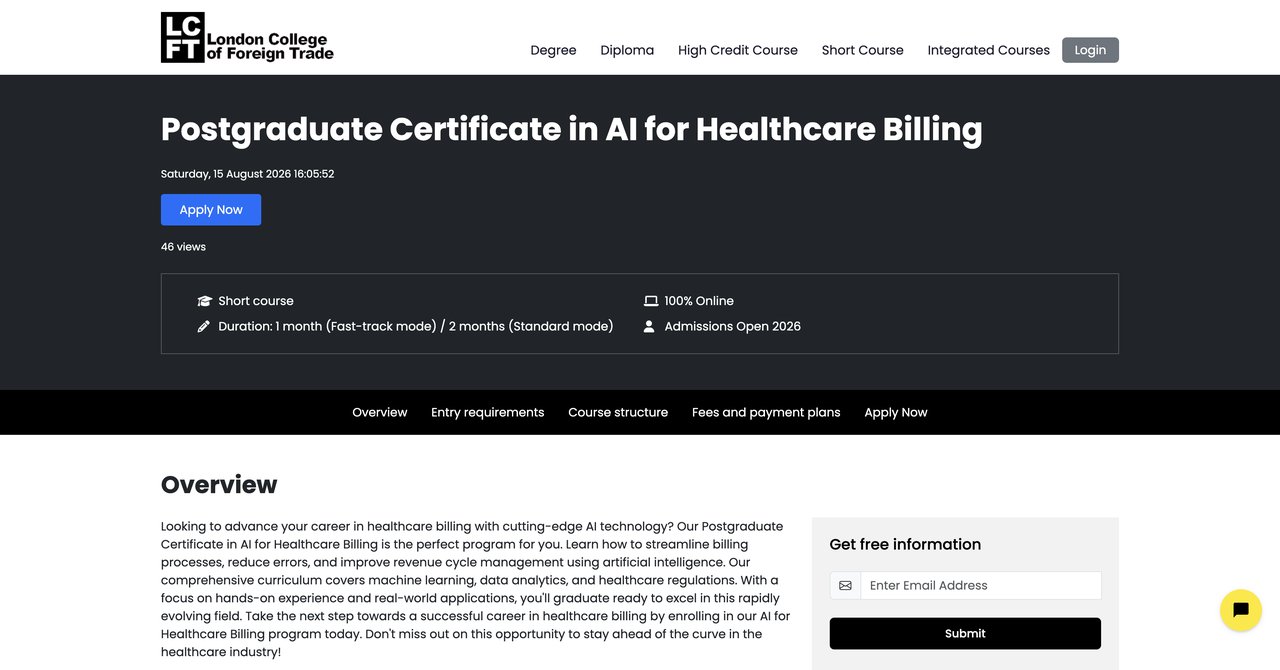 Postgraduate Certificate by LCFT