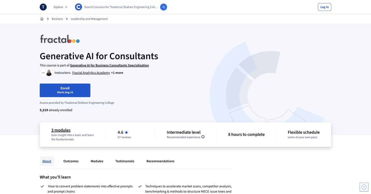 Generative AI for Consultants