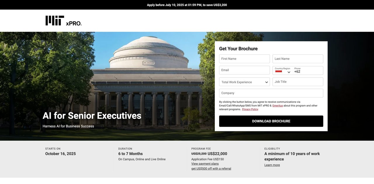 AI for Senior Executives & CIOs (MIT xPro)