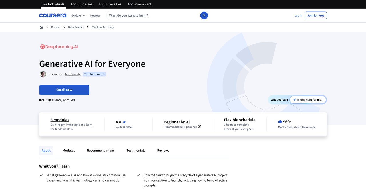 Generative AI for Everyone