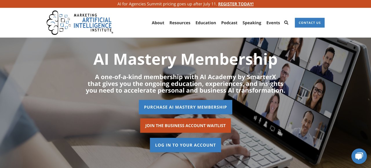 Marketing AI Institute Mastery Membership