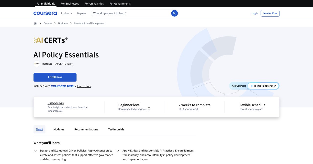 AI Policy Essentials