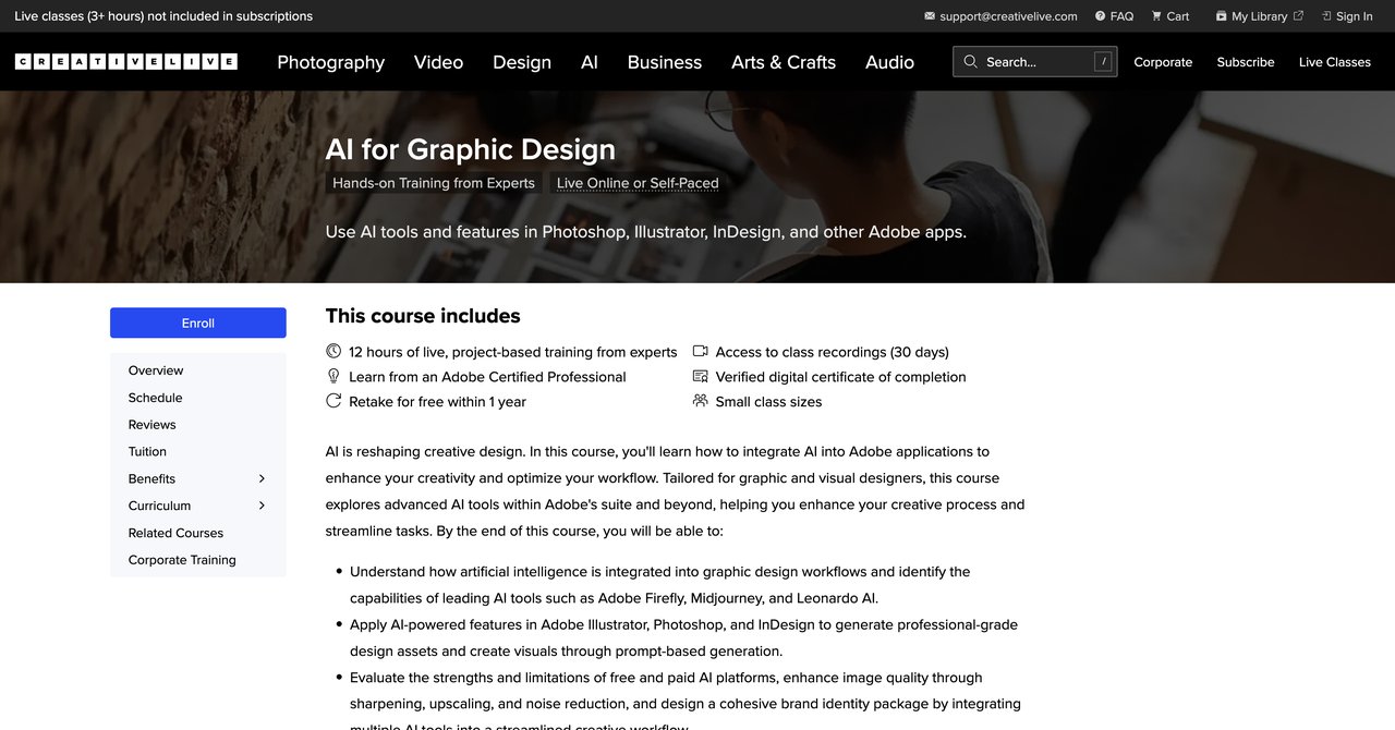 AI for Graphic Design Course by CreativeLive