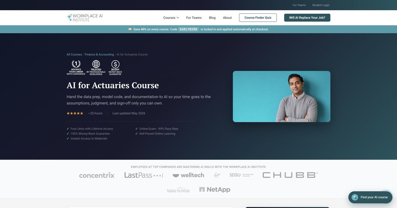 AI for Actuaries Course by Workplace AI Institute