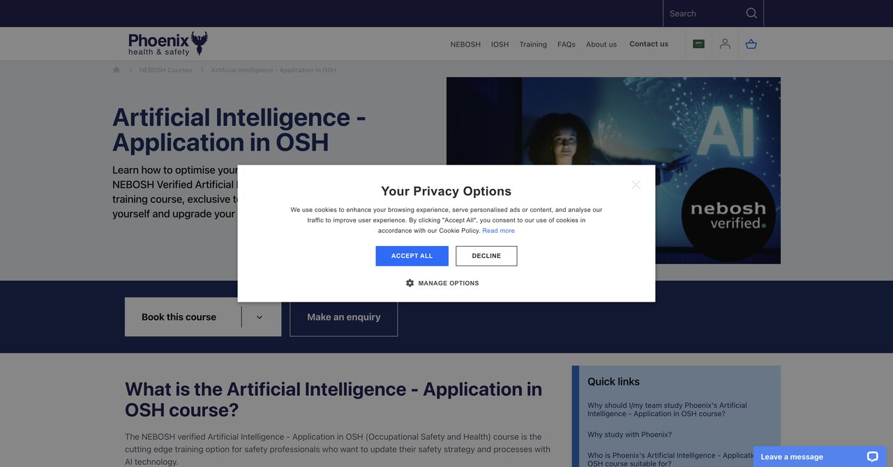Artificial Intelligence Application in OSH