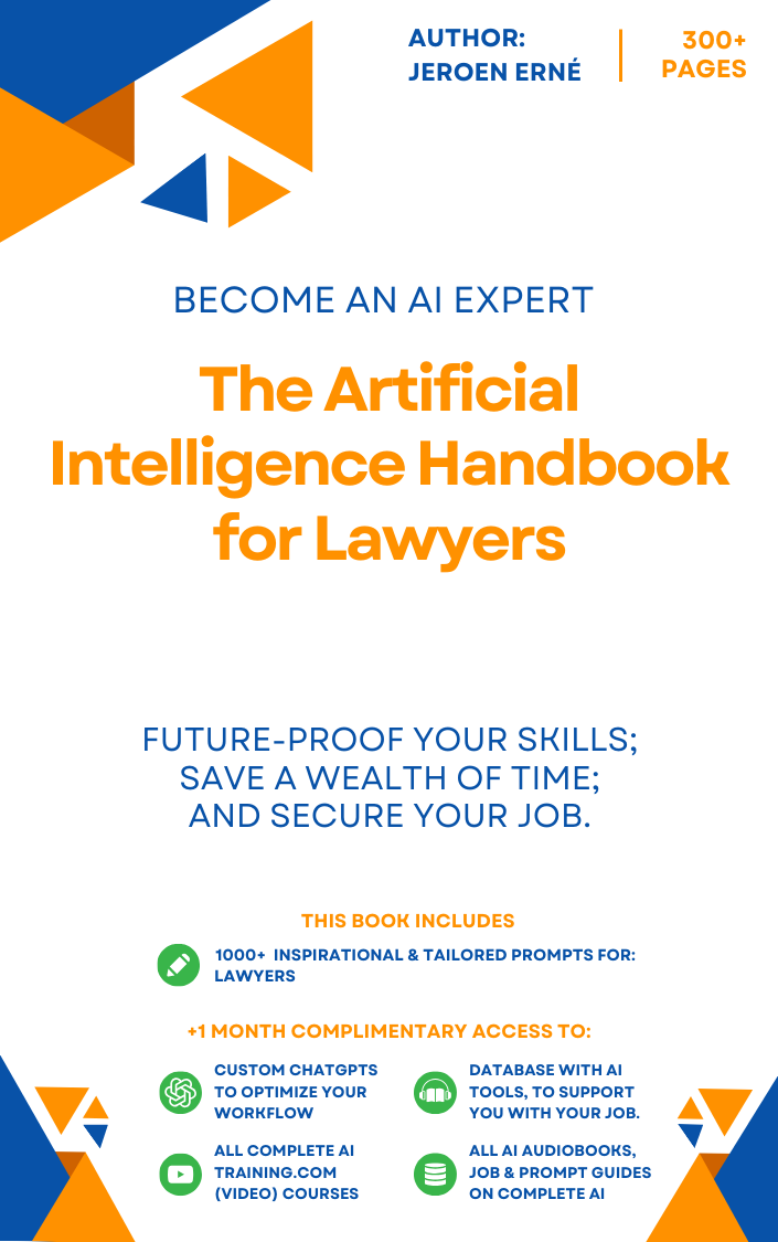 Bookcover: The Artificial Intelligence handbook for Lawyers