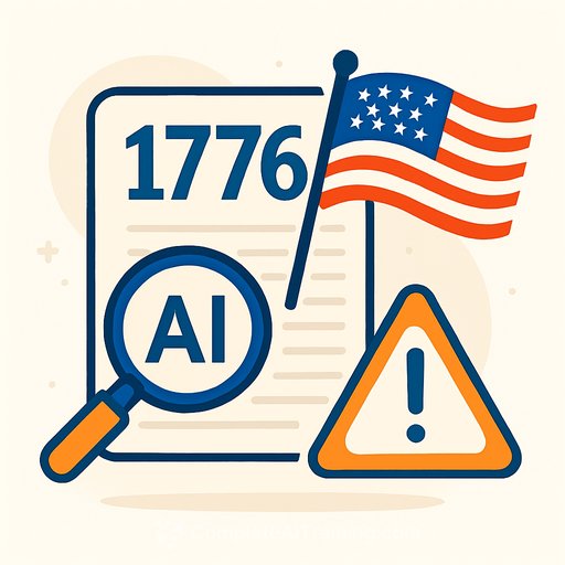 1776 Declaration Flagged 99.99% AI: A Viral Joke Exposes the Limits of Detectors