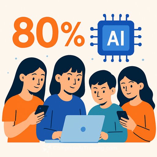 80% of Japanese Teens Use AI, with Girls Leading and One in Five Relying on It Entirely