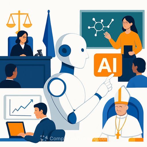 A.I. reshapes courts, classrooms, workplaces and the papacy