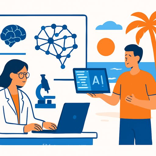 A neuroscience lab adopts an AI policy after a beachside coding demo