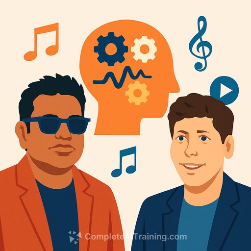 A R Rahman and Sam Altman on AI’s Creative Role in Music’s Future