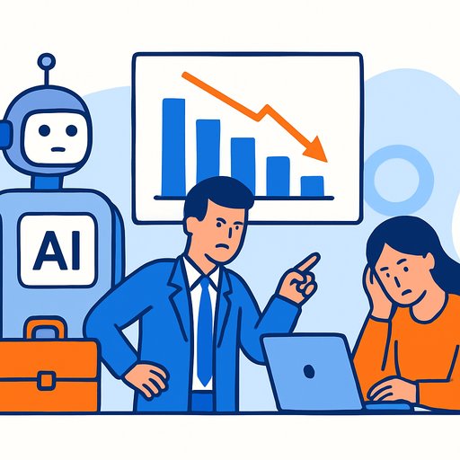 AI adoption drives middle management cuts and lowers employee engagement