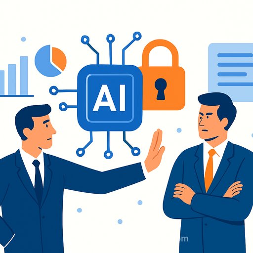AI allows one business partner to freeze out another through data control