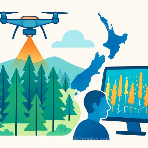 AI and LiDAR map New Zealand's radiata pine, down to three-year-old stands