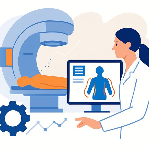 AI auto-contouring in radiation oncology saves time but creates downstream bottlenecks