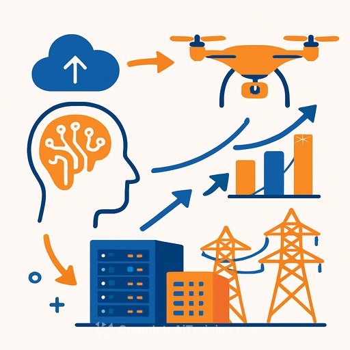 AI, BVLOS Drones, and Utilities: A Self-Reinforcing Loop Linking Data, Data Centers, and the Grid