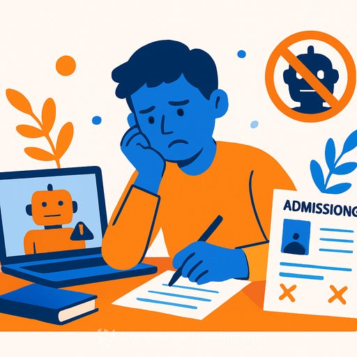 AI can't write your college admissions essay-and using it could sink your application