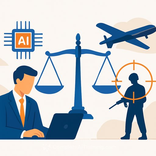 AI companies supplying military targeting systems should be regulated as defense contractors