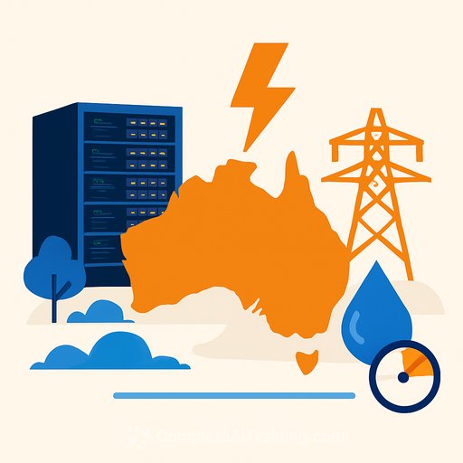AI datacentre expansion strains Australia's energy and water supplies