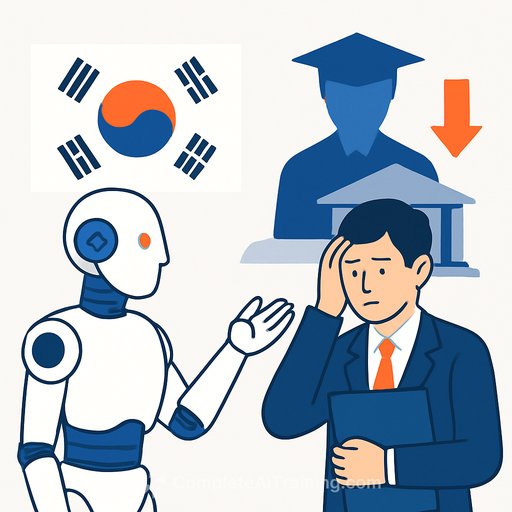AI displaces entry-level workers as South Korean universities and law firms cut junior roles