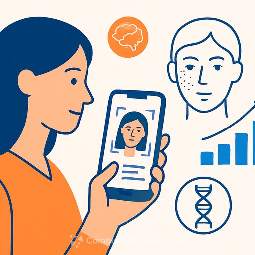 AI facial health tools estimate biological age and predict cancer survival from photographs