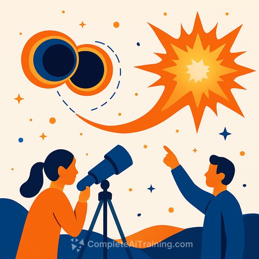 AI Helps Astronomers Uncover Rare Supernova Ignited by Black Hole Collision